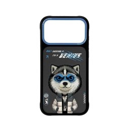 Funda para móvil Nimmy 3D Bordada Husky para iPhone 17 Pro Max