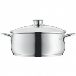 Sartén WMF Diadem Plus Acero Inoxidable con Tapa de Vidrio