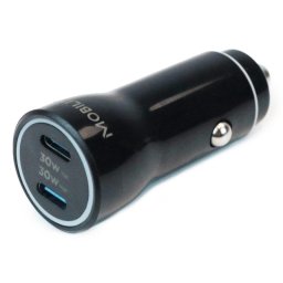 Cargador Auto Mobilis 020022 60W 2 USB-C GaN Negro