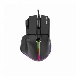 Ratón White Shark MARROK Black USB tipo A 12000 DPI Negro 9 botones RGB
