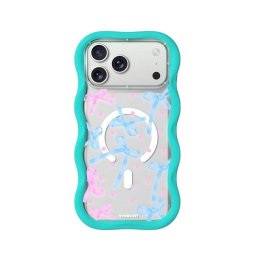 Funda para móvil YoungKit CHD Sweetheart Wavy Silicona Azul Glacier compatible MagSafe para iPhone 17 Pro Max
