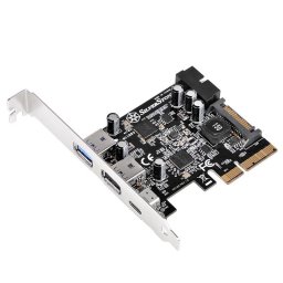 Silverstone ECU05 Tarjeta de Expansión PCIe 2.0 USB 3.0/USB 3.1 Tipo-C