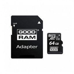 GoodRam Micro SD XC 64GB Clase 10 + Adaptador SD
