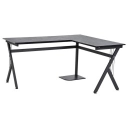 Homcom Mesa Esquinera Oficina 155x130x76cm Negra