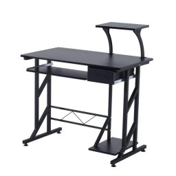 Homcom Mesa Oficina 90x50x95cm Negra