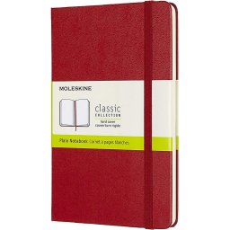 Moleskine Classic Cuaderno 208 Hojas Páginas Lisas Tapa Dura Rojo