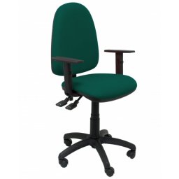 Piqueras y Crespo Tribaldos Silla Oficina con Brazos Regulables Verde Oscuro