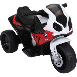 HomCom BMW Triciclo Trimoto Moto Eléctrica 6V Roja/Blanca/Negra