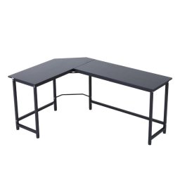 Vinsetto Mesa Esquinera de Oficina 168x120x75cm Negra
