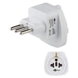 Goobay Adaptador Entrada Schuko tipo F a Clavija Italiana