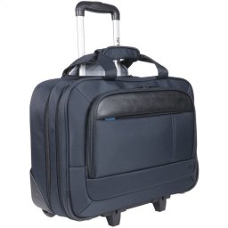 Mobilis Executive 3 Maletín con Ruedas Negro/Azul para Portátil de 14"-17''