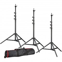 Bresser BR-TP240 Pro-1 Kit 3 Trípodes para Flashes