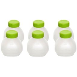 Tefal XF102032 Set 6 Botellas con Tapón para Yogures Líquidos