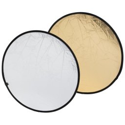 Bresser BR-TR5 Reflector Plegable Redondo 2 en 1 80cm Oro/Plata