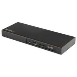 Dock Thunderbolt 3 StarTech TB3DK2DPM2 SSD M.2 Dual 4K 85W USB-C SD Ethernet Negro