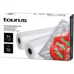 Rollo para envasadora Taurus VAC6000 Pack 2x6m 22cm ancho bolsas vacío sous-vide
