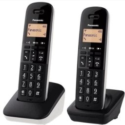 Panasonic KX-TGB612JTW Teléfono Inalámbrico Duo para Mayores Negro