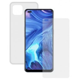 Contact Pack Funda Transparente + Protector Cristal Templado para Oppo Reno 4Z