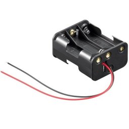 Goobay Portapilas para 6 Pilas LR6 AA Negro