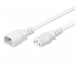Goobay Cable de Alimentación CPU C13/C14 5m Blanco
