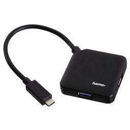 Hama PC Hub USB-C Negro