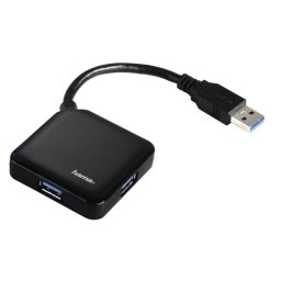 Hama Hub USB 3.0 Negro