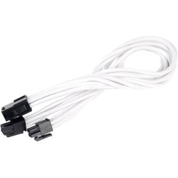SilverStone PP07-EPS8W Cable Extensor de Alimentación EPS 8 Pin a EPS/ATX 4+4 Pin 30cm Blanco