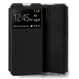 Cool Funda Flip Cover Liso Negro para Samsung Galaxy A02s