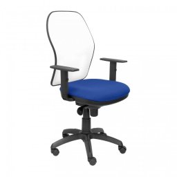 Piqueras y Crespo Jorquera Silla Malla Blanca Asiento Bali Azul