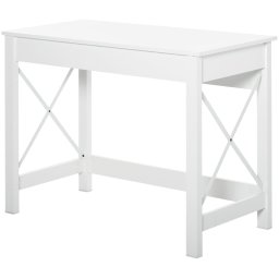 HomCom Escritorio Moderno 105x50x76cm Blanco