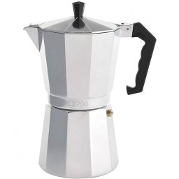 Oryx Classic Cafetera Italiana 9 Tazas Plata