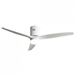 Fabrilamp Aguilon Ventilador de Techo con Luz y Mando 39W Blanco