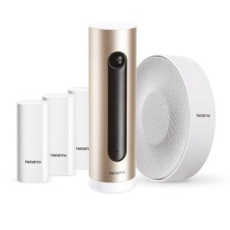 Netatmo Sistema de Alarma con Vídeo Inteligente Cámara Interior + Sirena + Sensores Apertura