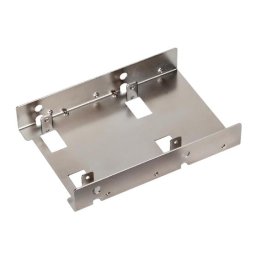 Silverstone SDP08 Adaptador de Bahía de 3.5" a 2.5" Plateado