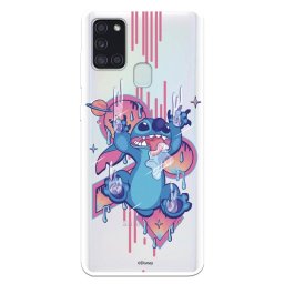 Funda Oficial de Disney Stitch Graffiti para Samsung Galaxy A21S