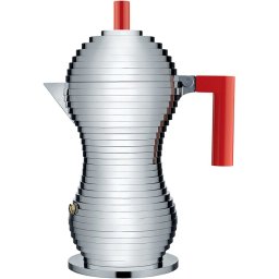 Alessi Pulcina Cafetera Italiana 6 Tazas Roja