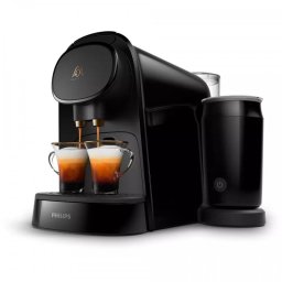 Philips L'Or Barista Cafetera de Cápsulas Negra con Espumador
