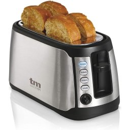 TM Electron Tostadora 4 Rebanadas XXL 1400W Inox