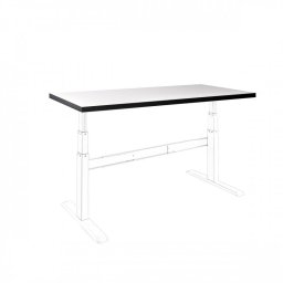Celexon HPL Tabla de Mesa 150x75cm Blanca