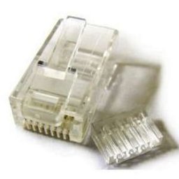 Conector UTP Cat.6 RJ45-Macho con Guias 100 unds