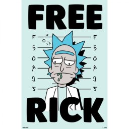 Erik Maxi Póster Rick And Morty Free Rick 91.5x61cm