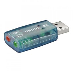 Goobay Tarjeta de Sonido Externa 2x3.5mm