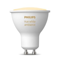 Philips Hue White Ambiance Bombilla LED Inteligente GU10 4.3W Luz Blanca Cálida a Fría