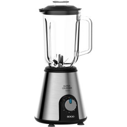 Sogo Batidora de vaso 5 Velocidades 1000W Plata