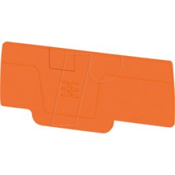 WEIDMÜLLER AEP 3C 2.5 OR - Placa de extremo serie A, naranja