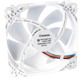 SUNON MFC0251V21Q02US9 - Ventilador, 12 VDC, 120x120x25mm, serie ME/EE, blanco