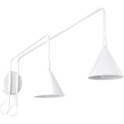 Aplique de pared Nox 2 blanco con interruptor