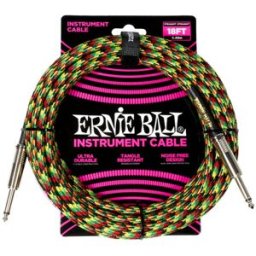 Ernie Ball Instr.Cable Braided 18ft 6482 Multicolor