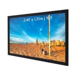 Kimex Pantalla de Proyección Fija con Marco 2.40x1.35m Formato 16:9