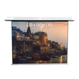 Kimex Pantalla de Proyección Eléctrica Empotrable 2.20x1.65m Formato 4:3 Función Wi-Fi